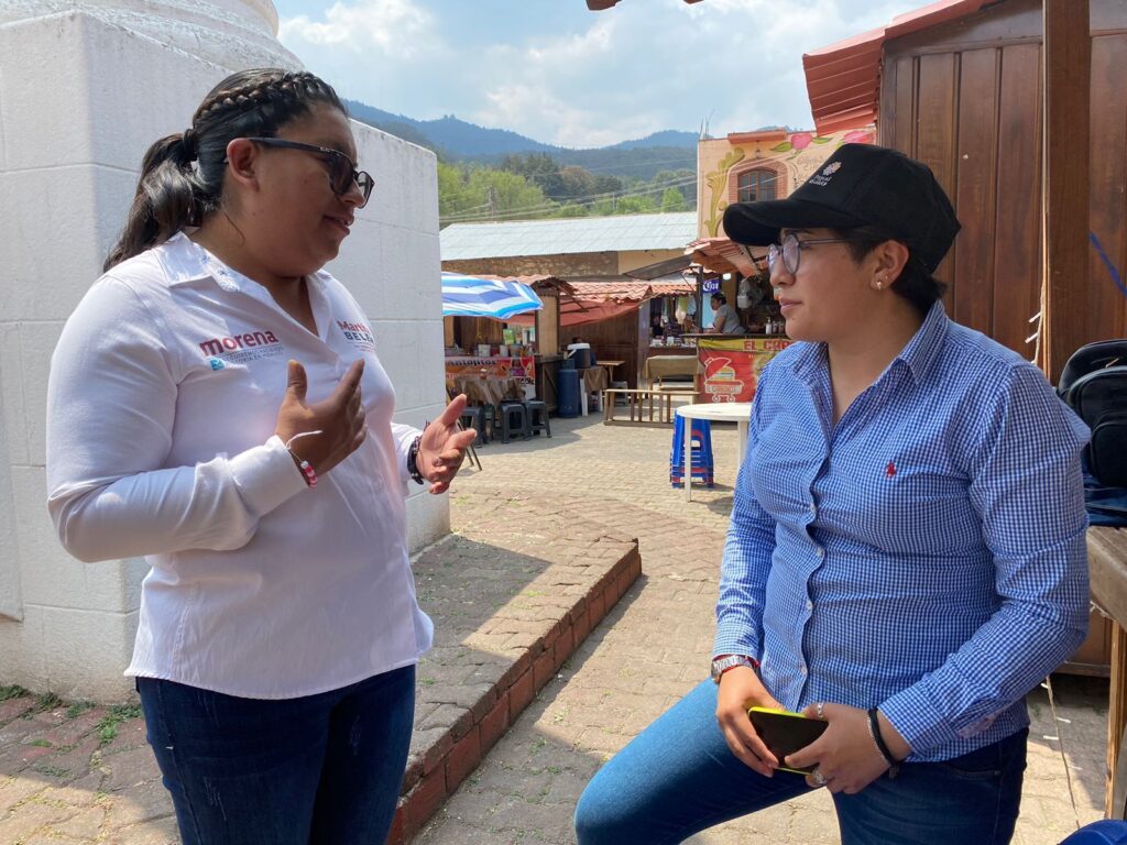 Agua, salud, obra pública y turismo, propuestas de Martha Belém en Omitlán