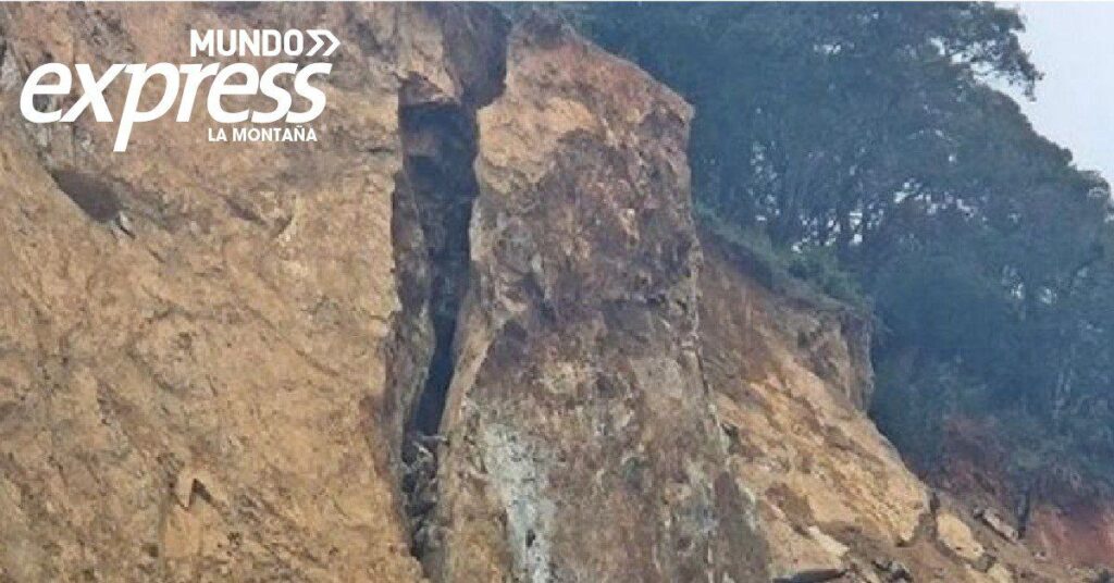 Alertan sobre caída de piedra en Real del Monte