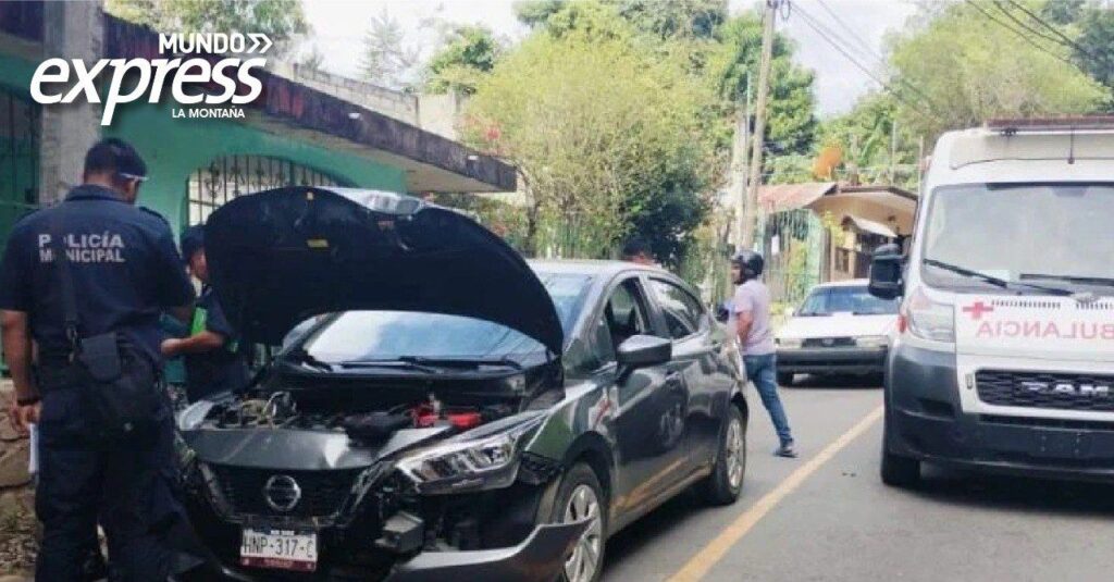 Motociclista se accidenta en Huejutla