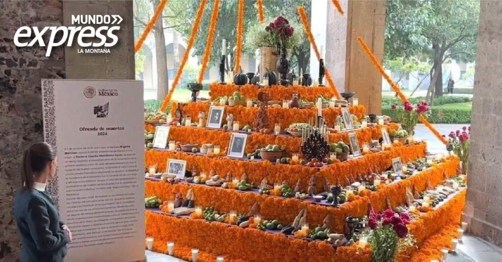 Sheinbaum comparte ofrenda desde Palacio Nacional